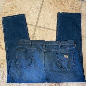Carhartt Jeans Mens 42X30 Relaxed Midweight denim Work painter pants distressed
